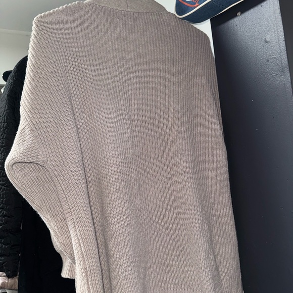 Universal Thread Open-Front Ribbed Cardigan - Light Taupe - Picture 5 of 5